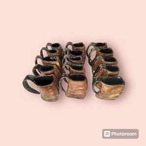 Jarra de cuerno con cerveza tallada, agua potable, cuerno Vikingo, cuerno de jarra para hotel en casa con mayorista de la mejor calidad de la India - Product Image 5