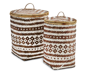 Panier de rangement pliable en bambou tressé à la main, écologique, design flexible, taille personnalisée, décoration intérieure, fabriqué au Vietnam - Product Image 3