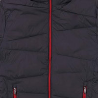 Blouson matelassé à capuche pour homme imprimé numériquement, en toile polyester-coton 220 grammes, col montant, fermetures éclair, motif écossais, style urbain, hiver