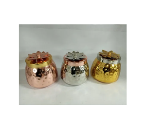 Trabajo de tallado de metal hecho a mano 5,5 pulgadas para decoración y fruta seca 1 pieza de acero y 1 pieza de cobre 1 pieza de latón - Product Image 2