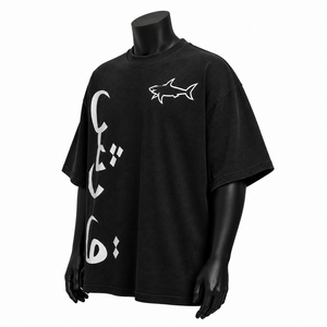 Camiseta Oversize de Algodón Grueso para Hombre, Estampado Gráfico, Estilo Urbano, Ajuste Holgado, Hombro Caído, Venta al por Mayor OEM - Product Image 5