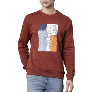 เสื้อสเวตเชิ้ตแขนยาวคอกลมสำหรับผู้ชาย ลายพิมพ์เรขาคณิต ทรงปกติ สวมใส่สบายในฤดูใบไม้ร่วง - Product Image 6