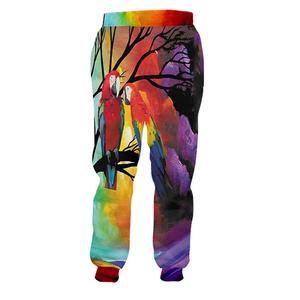 Pantalon de jogging à sublimation en polyester 100% avec logo personnalisé, pantalon de sport respirant avec tissu en toile à motif droit - Product Image 2
