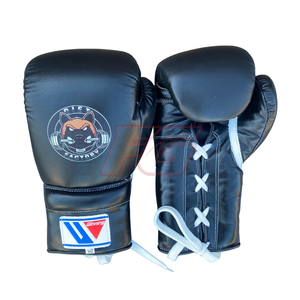 Ensemble d'équipement de boxe et de MMA haut de gamme personnalisé en cuir, antidérapant, respirant, à séchage rapide, avec fermeture à lacets, pour entraînement adulte - Product Image 4
