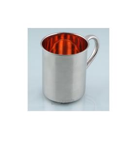 Mug à Moscow Mule en aluminium martelé avec poignée |   Mug à bière et à cocktail fait à la main, compatible lave-vaisselle - Product Image 1