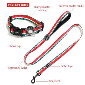 Collier de luxe OEM de qualité supérieure pour chien, vente en gros, motif personnalisé rembourré en polyester imprimé par sublimation - Product Image 2