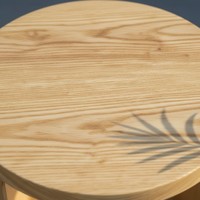 Table basse d'appoint moderne en bois d'hévéa, mobilier durable et léger pour salon, usage intérieur, vente en gros directe usine