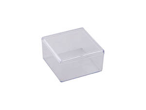 Caja de almacenamiento de plástico transparente versátil MIYAGO-Organizador clásico apilable y duradero 60x90x30mm - Product Image 1