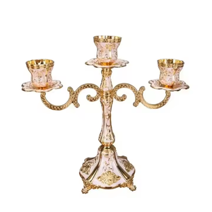 Fantástico portavelas de Metal, candelabros, decoración navideña para el hogar, respetuoso con el medio ambiente, hecho a mano, centro de mesa de lujo de alta calidad, decoración Impex - Product Image 3