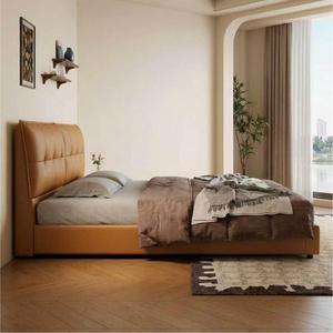 Cadre de lit rembourré adapté aux animaux domestiques, lit flottant moderne italien minimaliste avec rangement, cadre de lit Queen Size silencieux - Product Image 3
