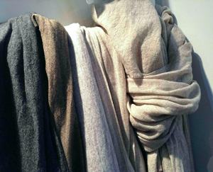 Chal de Cachemira Tejida Extra Grande para Mujer, Cuatro Capas, Color Liso, Accesorio de Moda de Invierno, Lana Suave y Ligera - Product Image 6