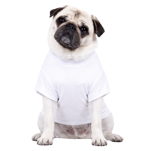 White Dog T <b>Shirt</b> Soft Cotton Solid Pet Tee Lightweight Breathable Comfortable Everyday Dog Clothing - Product Image 1