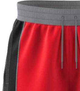 Men's Creator 365 Casual Style Shorts High Quality 100% Cotton Breathable Mesh <b>Red</b> Black Custom Logo Solid Gym Use Washed Plain - Product Image 4