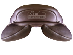 อานนักขี่ม้าหนังแท้แบบอังกฤษสำหรับนักขี่ม้ากระโดดน้ำหนักเบา & แข่งขัน - Product Image 3