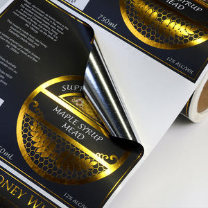 Rollo de pegatinas personalizadas, vinilo adhesivo a prueba de agua, sello de logotipo de marca, pegatina redonda de logotipo comercial para etiquetas cosméticas de embalaje de alimentos - Product Image 2