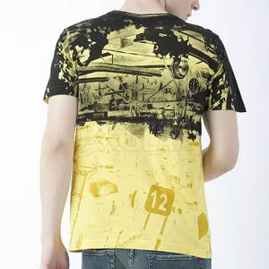 Camiseta informal de alta calidad para hombre, estampado por sublimación, cuello redondo, manga corta, tela de poliéster para actividades al aire libre - Product Image 2