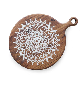 Planche à découper arrondie en bois de qualité supérieure Planche à découper pour légumes Accessoires de cuisine de forme arrondie Planche à découper en bois - Product Image 1