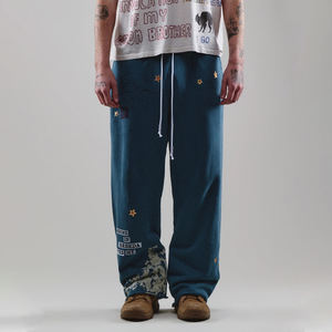 Innovears Pantalon évasé vintage personnalisé Baggy Cargo Pantalon de survêtement pour hommes Pantalon de survêtement décontracté respirant 100% coton - Product Image 5