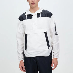 Veste coupe-vent à capuche pour homme, personnalisable, avec poches, imperméable, logo sur le devant, coupe-vent et respirante, vente en gros - Product Image 1