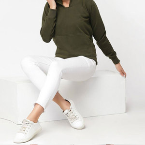 เสื้อฮู้ดแขนยาวสำหรับผู้หญิงเสื้อฮู้ดผ้าฝ้าย100% สไตล์สตรีท - Product Image 3