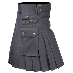 Venta al por mayor de Kilts escoceses modernos de calidad para hombres logotipo personalizado accesorios de moda OEM ODM telas personalizadas etiquetas personalizadas - Product Image 3