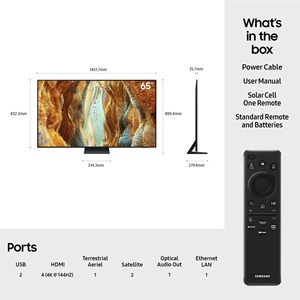 Téléviseur LED intelligent 4K de 65 pouces avec technologie de suivi d'objets et son immersif pour usage domestique - Product Image 4