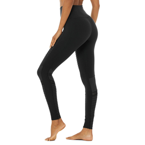 Legging de course à pied pour filles, entraînement de yoga, taille la plus haute, leggings de moto pour femmes, pantalons de fitness personnalisés, vente en gros - Product Image 4