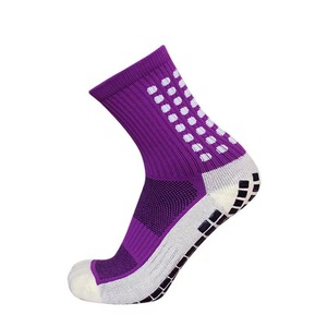 2025 Custom Logo Men's Football Training Game Sports Socks with Non-Slip Rubber Block Midtube Customizable Football Socks - Product Image 6