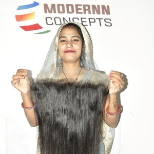 Extensions de cheveux humains vierges bruts 100% naturels d'origine indienne, non traités, avec dentelle frontale HD 13*6, texture naturelle ondulée droite et profonde - Product Image 3