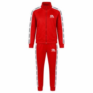 Ensemble de survêtement personnalisé pour hommes et femmes, en polaire unie à capuche, deux pièces, polyester/coton, veste zippée intégrale et pantalon, vêtements de sport, athlétique, gym - Product Image 6