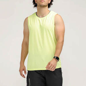 Débardeur de sport pour homme, 100% coton respirant, sans manches, col rond, taille XL, design personnalisé, idéal pour la musculation - Vente chaude - Product Image 1