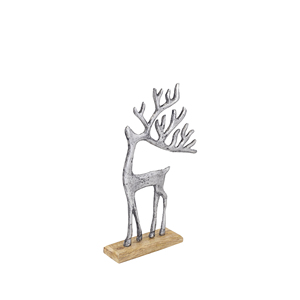 Statue de renne abstraite élégante pièce d'art métallique faite à la main pour la décoration de salon - Product Image 4