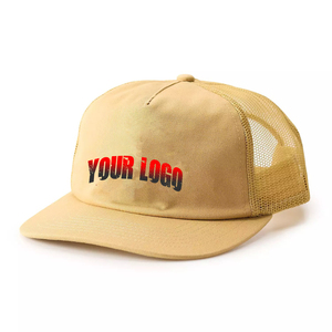 Vente en gros de casquette de camionneur pour homme en maille respirante en coton avec logo brodé sur le devant et le dos, 5 panneaux, mode pour l'extérieur, quantité minimale de commande bas - Product Image 3