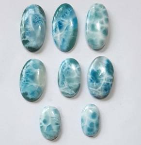 Gemas de cabujón sueltas lisas de alta calidad Larimar para proveedor mayorista - Product Image 1