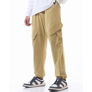 Pantalon de jogging de base personnalisé fabricant de pantalons pour hommes 100% pantalon de survêtement en coton pantalon de survêtement Hip Hop coupe-vent ample - Product Image 1