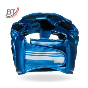 Style populaire Adultes Boxe Head Guard Conception en cuir de vachette avec livraison d'échantillons gratuits - Product Image 5