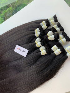 Célèbre 100% Vietnamien Réel Extensions de Cheveux Vierges Humains en Couleur Brun Naturel Haute Qualité Prix Usine Cheveux En Vrac - Product Image 2