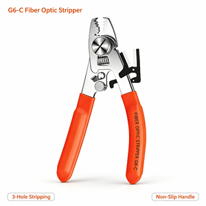 Pince à six ports pour fibres optiques <span class=keywords><strong>G5</strong></span> G6-C, outil de dénudage de fibres optiques avec fonction de nettoyage, accessoire pour l'installation et la maintenance des épissures - Product Image 3