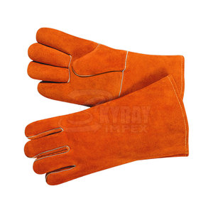 ถุงมือเชื่อมหนังวัวคุณภาพสูงระดับมืออาชีพถุงมือเชื่อมมือแบบนิ่มสำหรับทำงานกลางแจ้งใช้งานประจำวัน - Product Image 4