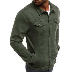 Chaqueta Vaquera para Hombre OEM, Abrigo Informal de Invierno con Botones, 100% Algodón, Ecológico y Transpirable - Product Image 5