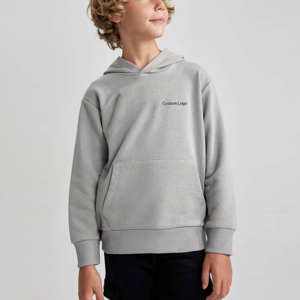 High Quality Custom Made Embroidered Double Sleeved Raglan Hoodie for Kids Half Zip up with Organic Cotton for <b>Boys</b> and Babies - Product Image 6