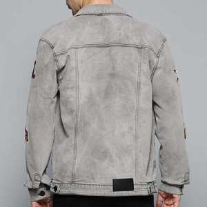 Veste en jean légère et confortable à séchage rapide pour hommes Vêtements d'extérieur High Street Veste en jean écologique pour hommes - Product Image 2