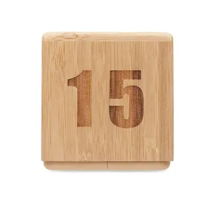 Timer in bambù personalizzato per la registrazione del tempo: design unico - Product Image 4
