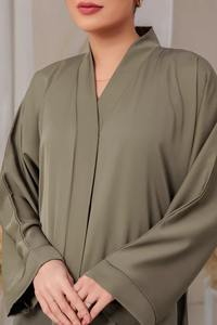Abaya musulmana de la mejor calidad para mujer 2025 Nueva Abaya elegante de tamaño y colores personalizados para mujer en la mejor tela - Product Image 6