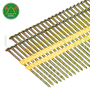 3 ''X 0.120 Clavos de tira de acero 4000PCs Tornillo de cabeza redonda/Vástago liso con revestimiento amarillo para carpintería Hecho en Vietnam - Product Image 3