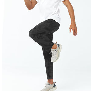 Pantalons pour hommes d'usine de haute qualité Streetwear tissu tricoté conceptions de logo personnalisé pantalons de jogging empilés avec poche pour hommes - Product Image 3