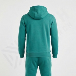 ชุดวอร์มผ้าฝ้ายผสมโพลีเอสเตอร์คุณภาพสูง แบบเรียบ สำหรับผู้ชาย ขายส่ง ระบายอากาศได้ดี สีตามสั่ง - Product Image 2