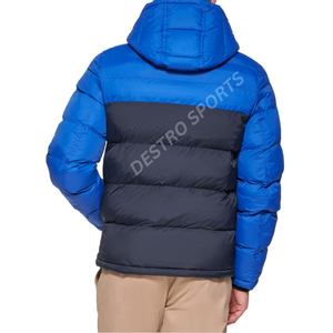 Veste matelassée à capuche brillante thermique pour hommes Manteau d'hiver isolé Veste matelassée en duvet résistante à l'eau Fabricant Exportateur - Product Image 6