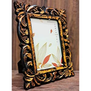 Marco de Fotos de Madera Tallada a Mano para Montar en la Pared y Exhibir en Mesas, Marco para Fotos de 5 x 7 - Decoración de Madera Tallada para el Hogar - Product Image 2