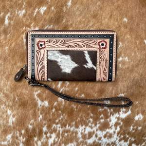 กระเป๋าสตางค์แบบหนีบหนังวัวขนสัตว์สไตล์ตะวันตกอเนกประสงค์ - Product Image 2